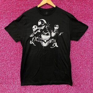 The Nightmare Before Christmas Jack Skellington Collage Face Prints T-Shirt larg